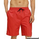 Kinlonsair Men's Sexy Swimwear Shorts Surf Swimsuit Board Shorts Swim Trunks Red B07GSQW9NG